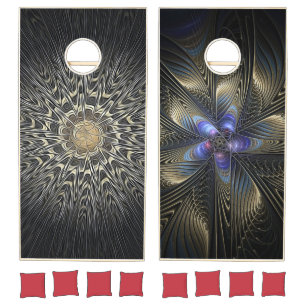 Custom Natural Wood Cornhole Set