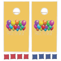 Custom Natural Wood Cornhole Set