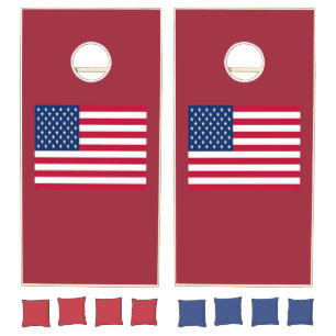 Custom Natural Wood Cornhole Set Set