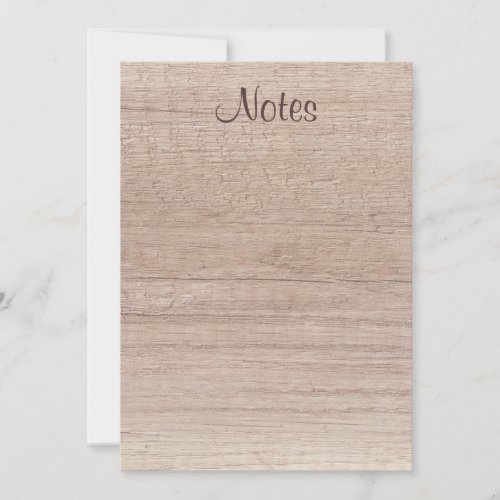 Custom Natural Wood Look Handwritten Template