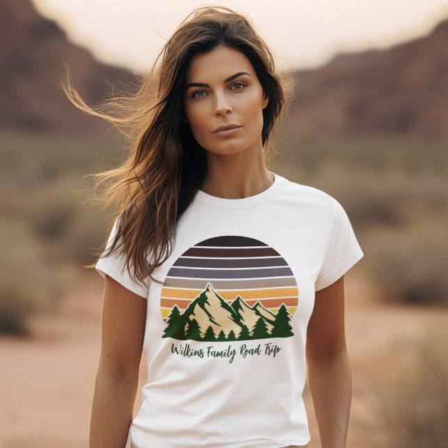 Custom Nature Family Vacation Green Forest Women's T-Shirt (Creator Uploaded)