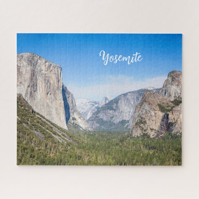 Custom Nature Green Valley Yosemite Jigsaw Puzzle (Horizontal)