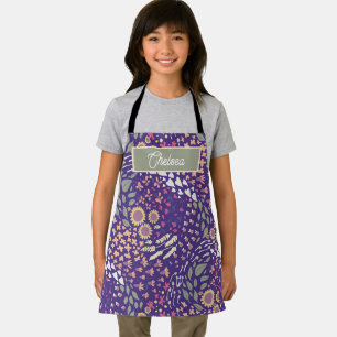 Custom nature inspired craft and cooking apron