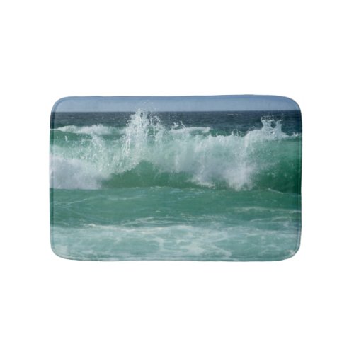 Custom Nature Seascape Beach Waves Template Small Bath Mat