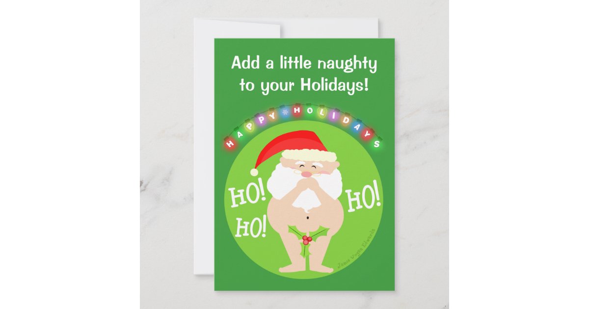 Custom Naughty Santa Christmas Party Invitation Zazzle 5337