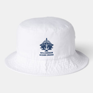 Custom Nautical Anchor Boat Captain Bucket Hat
