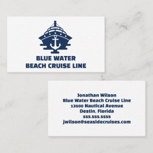 Custom Nautical Anchor Boat Captain Sailor Business Card