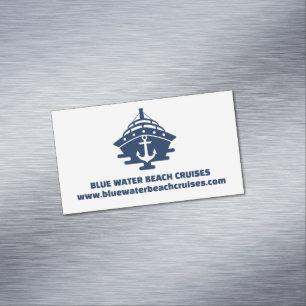 Custom Nautical Anchor Boat Captain Sailor Business Card Magnet