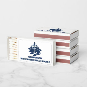 Custom Nautical Anchor Boat Party Matchboxes