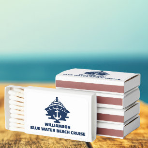 Custom Nautical Anchor Boat Party Matchboxes
