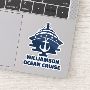 Custom Nautical Anchor Boating Laptop Sticker