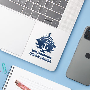 Custom Nautical Anchor Boating Laptop Sticker