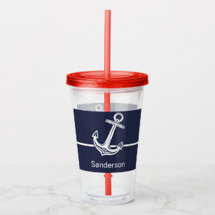 Custom Nautical Anchor Styrofoam Cups