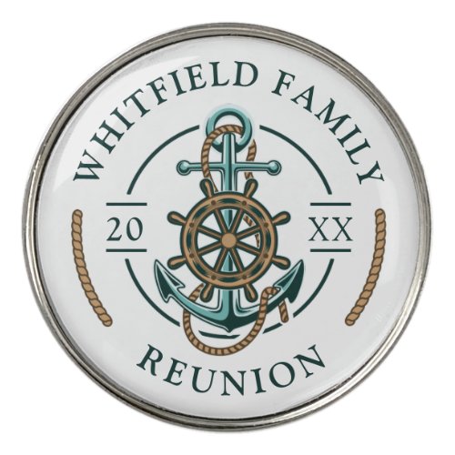 Custom Nautical Annual Family Reunion Anchor Divot Tool