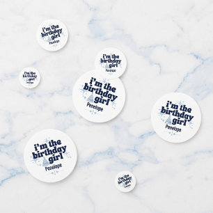Custom Nautical Birthday Girl Confetti