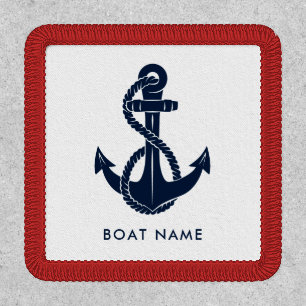 Custom Nautical Boat Name and Anchor Patch