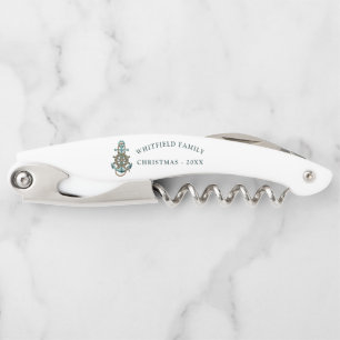 Custom Nautical Family Christmas Reunion Swag Waiter's Corkscrew