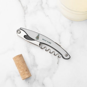 Custom Nautical Family Cruise Vacation Boat Name Waiter's Corkscrew
