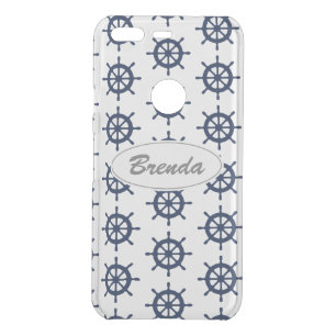 Custom nautical Google Pixel transparent case