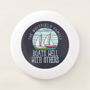 Custom Nautical Matching Family Boating Adventure Wham-O Frisbee