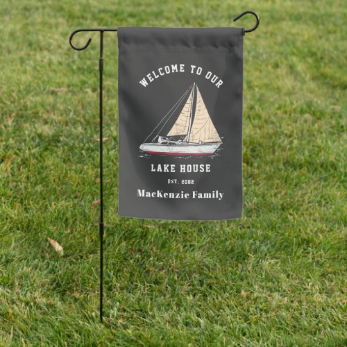 Custom Nautical Matching Family Lake House Garden Flag