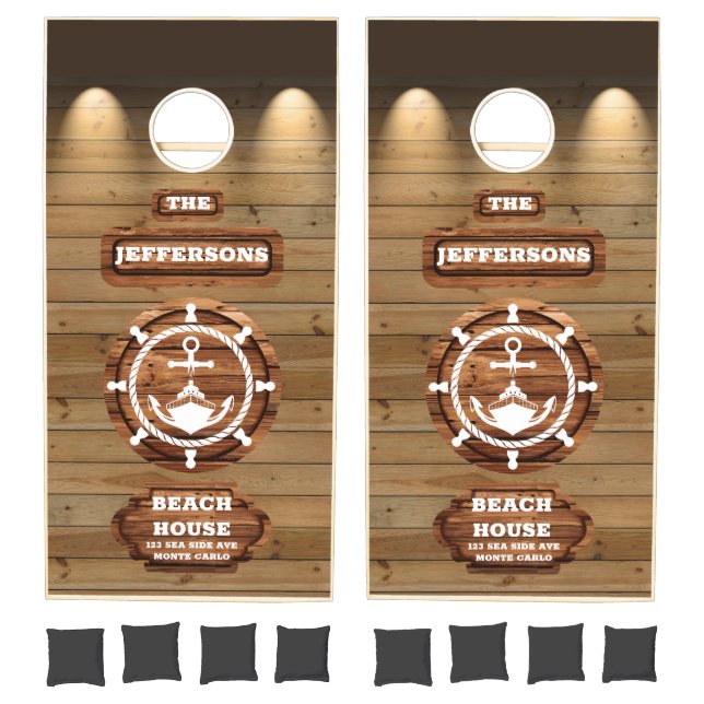 Custom Nautical Sailors Cornhole Set (Set)