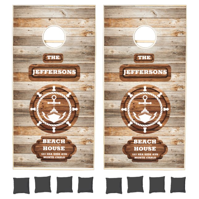 Custom Nautical Sailors Cornhole Set (Set)