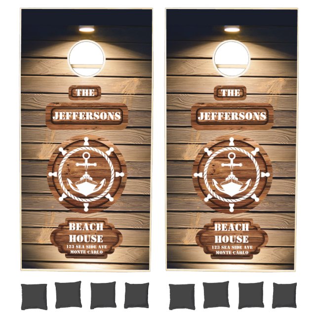 Custom Nautical Sailors Cornhole Set (Set)