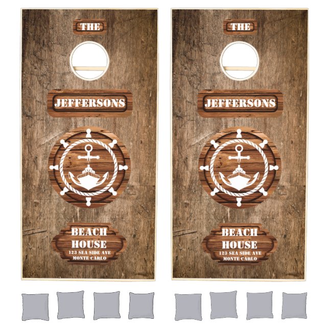 Custom Nautical Sailors Cornhole Set (Set)