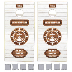 Custom Nautical Sailors Cornhole Set