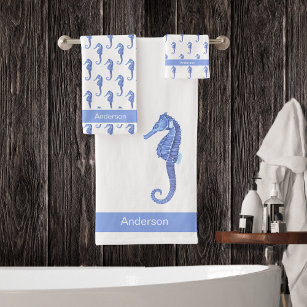 Nautical Beach Towel Set Bath Towel Hand Towel Wash Cloth 