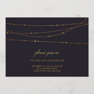 Custom Navy Birthday/New Year Party Invitation