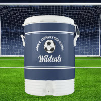 Custom Navy Blue High School Soccer Team