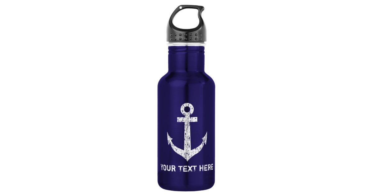 Personalized Navy Blue Vacuum Insulated Bottle