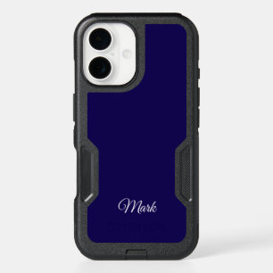 Custom Navy Blue Phone Case – Personalized Name De