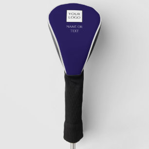 Custom Navy Business Logo Branded Driver Golf Head Cover