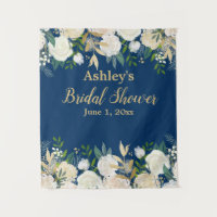 Custom Navy & Gold Bridal Shower Photo Booth Prop