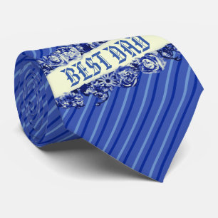 Custom Navy Vintage Father's Day Love You Dad Neck Tie