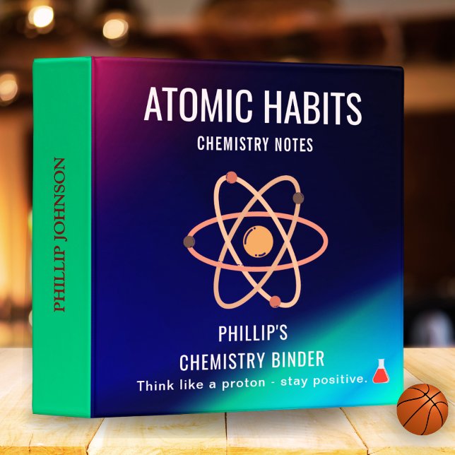 Custom Navyblue Chemistry Binder Student | Teacher (Creator Uploaded)