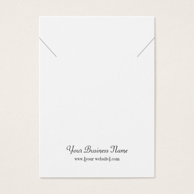 Custom Necklace Display Card (Front)
