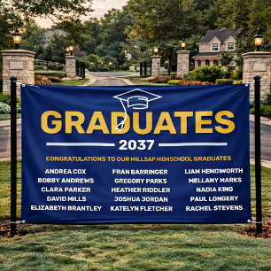 Custom Neighborhood Graduation Banner