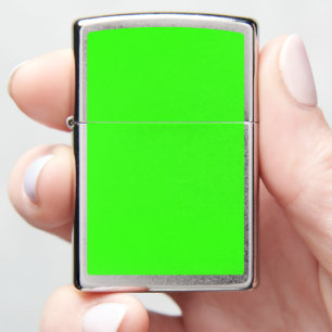Custom Neon Green Zippo Lighter