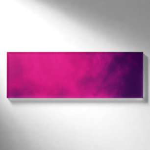 Custom Neon Pink Gradient Name Plate