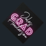 Custom Neon Pink Lights Class of 2024 High School Graduation Cap Topper<br><div class="desc">Custom Neon Pink Lights Class of 2024 High School Graduation Cap Topper</div>
