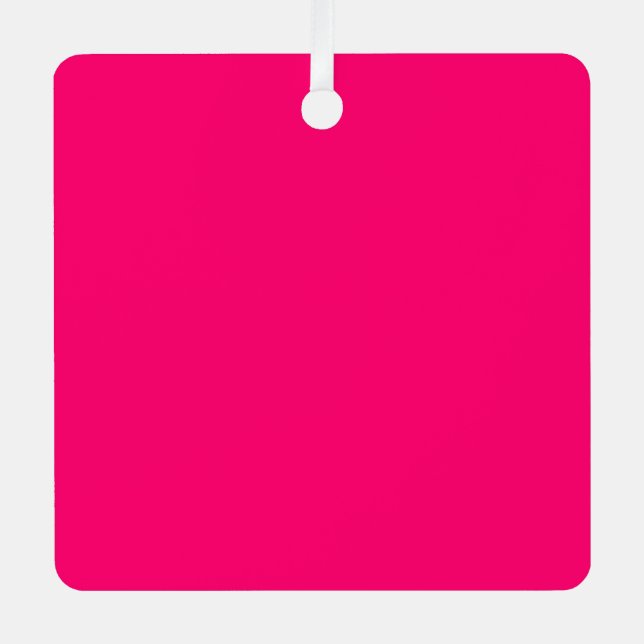 Custom Neon Pink Ornament – Personalized & Bulk (Front)