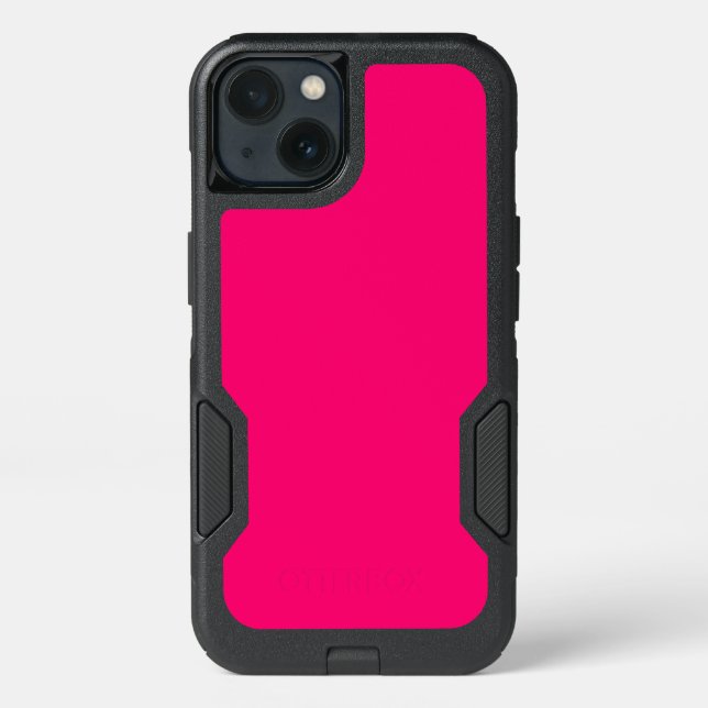 Custom Neon Pink OtterBox iPhone 13 Case (Back)