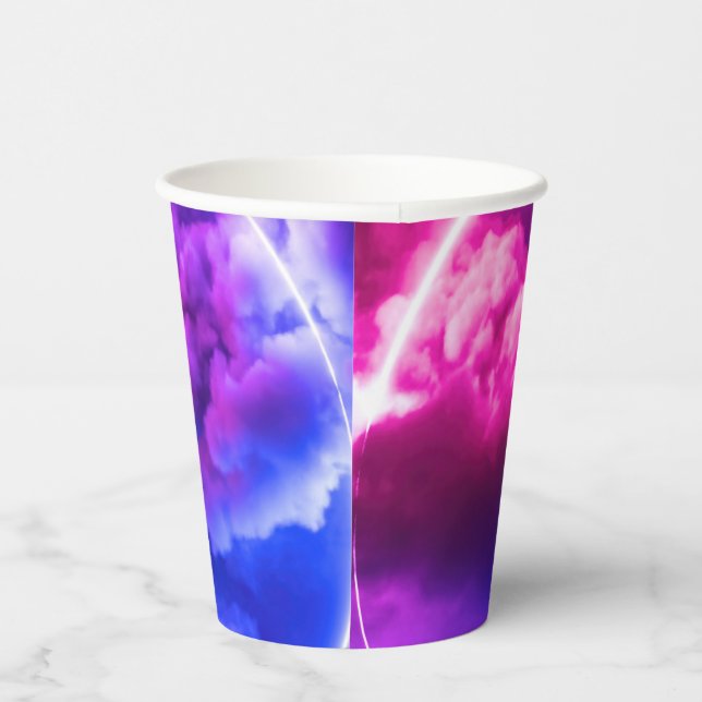 Unique Neon Purple Paper Cups