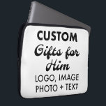 Custom Neoprene 13" Laptop Sleeve Cover Case<br><div class="desc">Custom personalized Neoprene 13" Laptop Sleeve Cover Case,  lightweight and water resistant with top loading zip (available for 10",  13",  and 15" laptops).

Make your own personalised birthday,  Christmas,  Father's Day,  Valentine's Day celebration,  office gifts for him (man,  men,  husband,  boyfriend,  father,  dad,  young man,  son).</div>