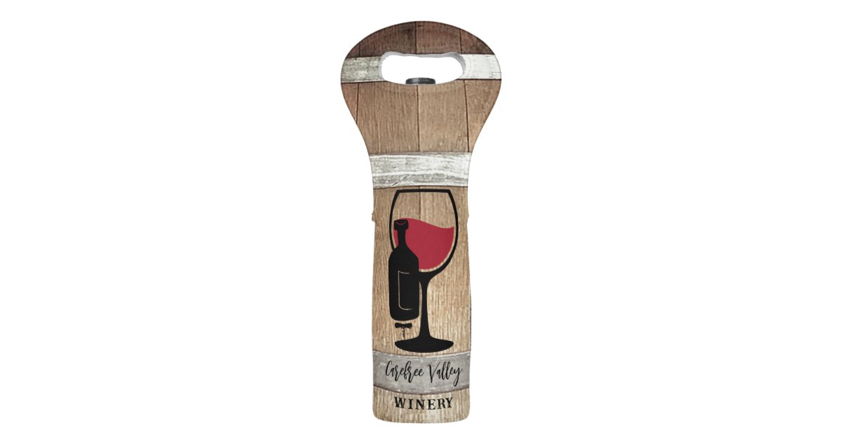 Three Star Neoprene Insulated Wine Bottle Holder Carrier