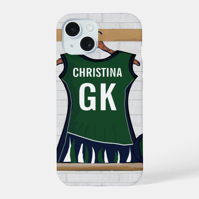 Custom Netball Uniform Iphone Case (Back)